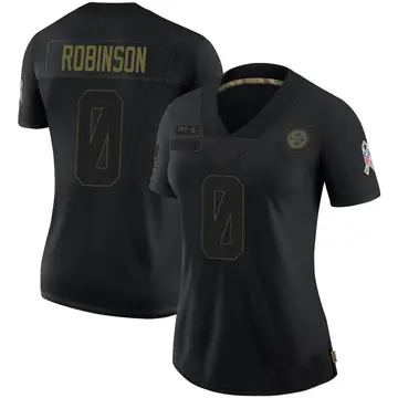 Women's Nike Pittsburgh Steelers Mark Robinson Black 2020 Salute To Service Jersey - Limited