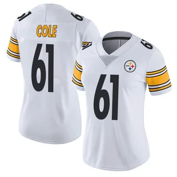 Women's Nike Pittsburgh Steelers Mason Cole White Vapor Untouchable Jersey - Limited