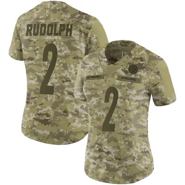 Women's Nike Pittsburgh Steelers Mason Rudolph Camo 2018 Salute to Service Jersey - Limited