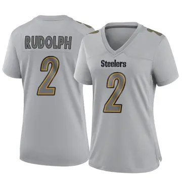 Women's Nike Pittsburgh Steelers Mason Rudolph Gray Atmosphere Fashion Jersey - Game