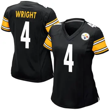 Women's Nike Pittsburgh Steelers Matthew Wright Black Team Color Jersey - Game
