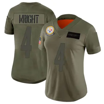 Women's Nike Pittsburgh Steelers Matthew Wright Camo 2019 Salute to Service Jersey - Limited