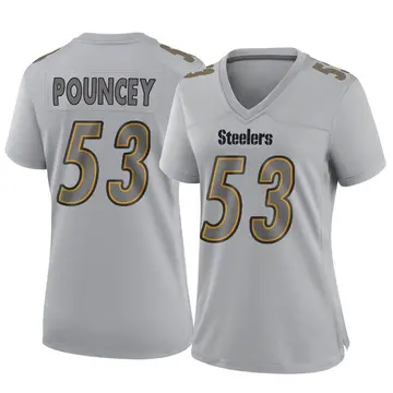 Women's Nike Pittsburgh Steelers Maurkice Pouncey Gray Atmosphere Fashion Jersey - Game