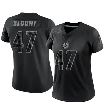 Women's Nike Pittsburgh Steelers Mel Blount Black Reflective Jersey - Limited