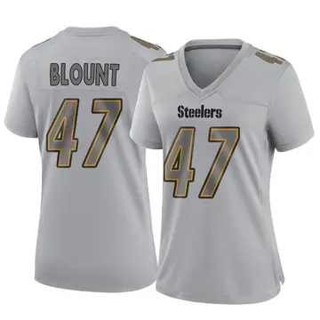 Women's Nike Pittsburgh Steelers Mel Blount Gray Atmosphere Fashion Jersey - Game