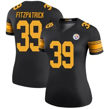 Women's Nike Pittsburgh Steelers Minkah Fitzpatrick Black Color Rush Jersey - Legend