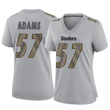 Women's Nike Pittsburgh Steelers Montravius Adams Gray Atmosphere Fashion Jersey - Game