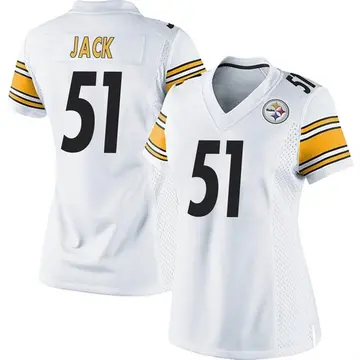 Women's Nike Pittsburgh Steelers Myles Jack White Jersey - Game
