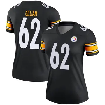 Women's Nike Pittsburgh Steelers Nate Gilliam Black Jersey - Legend
