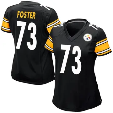 Women's Nike Pittsburgh Steelers Ramon Foster Black Team Color Jersey - Game