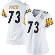 Women's Nike Pittsburgh Steelers Ramon Foster White Jersey - Game