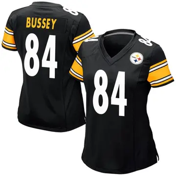 Women's Nike Pittsburgh Steelers Rico Bussey Black Team Color Jersey - Game