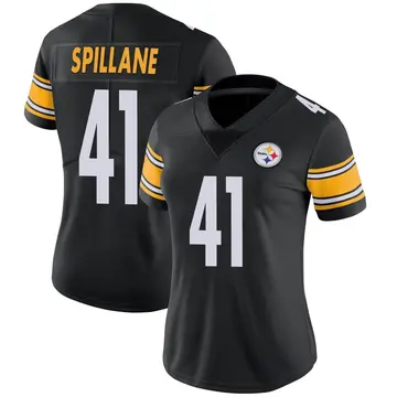 Women's Nike Pittsburgh Steelers Robert Spillane Black Team Color Vapor Untouchable Jersey - Limited
