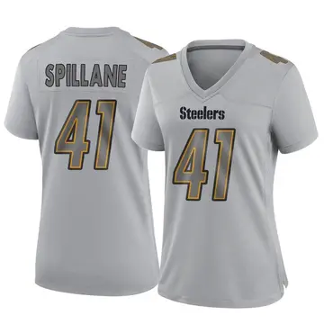 Women's Nike Pittsburgh Steelers Robert Spillane Gray Atmosphere Fashion Jersey - Game
