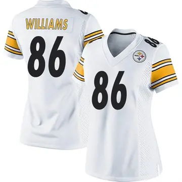 Women's Nike Pittsburgh Steelers Rodney Williams White Jersey - Game