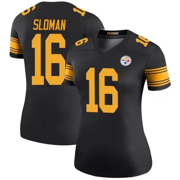 Women's Nike Pittsburgh Steelers Sam Sloman Black Color Rush Jersey - Legend