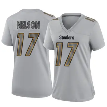 Women's Nike Pittsburgh Steelers Scott Nelson Gray Atmosphere Fashion Jersey - Game