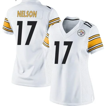 Women's Nike Pittsburgh Steelers Scott Nelson White Jersey - Game