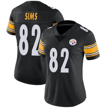 Women's Nike Pittsburgh Steelers Steven Sims Black Team Color Vapor Untouchable Jersey - Limited