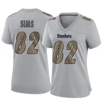 Women's Nike Pittsburgh Steelers Steven Sims Gray Atmosphere Fashion Jersey - Game