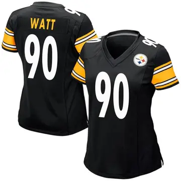Women's Nike Pittsburgh Steelers T.J. Watt Black Team Color Jersey - Game