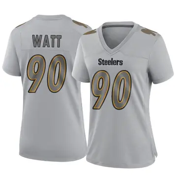 Women's Nike Pittsburgh Steelers T.J. Watt Gray Atmosphere Fashion Jersey - Game