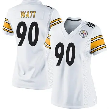 Women's Nike Pittsburgh Steelers T.J. Watt White Jersey - Game