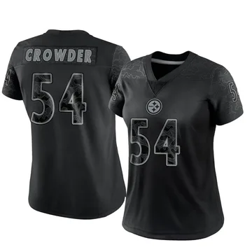 Women's Nike Pittsburgh Steelers Tae Crowder Black Reflective Jersey - Limited