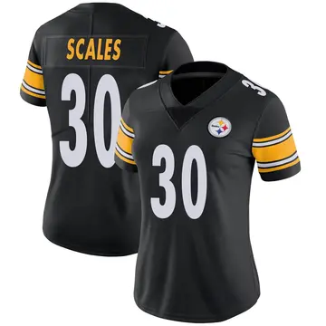 Women's Nike Pittsburgh Steelers Tegray Scales Black Team Color Vapor Untouchable Jersey - Limited