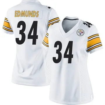 Women's Nike Pittsburgh Steelers Terrell Edmunds White Jersey - Game
