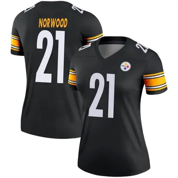 Women's Nike Pittsburgh Steelers Tre Norwood Black Jersey - Legend