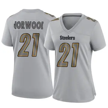 Women's Nike Pittsburgh Steelers Tre Norwood Gray Atmosphere Fashion Jersey - Game