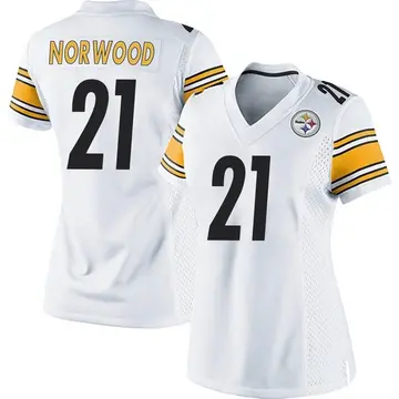Women's Nike Pittsburgh Steelers Tre Norwood White Jersey - Game
