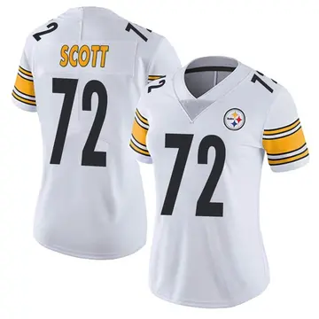 Women's Nike Pittsburgh Steelers Trent Scott White Vapor Untouchable Jersey - Limited