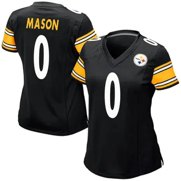Women's Nike Pittsburgh Steelers Trevon Mason Black Team Color Jersey - Game