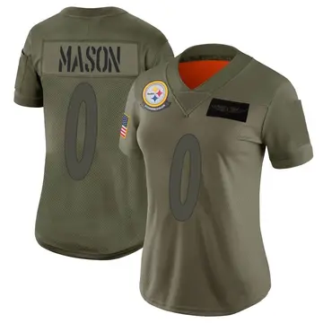 Women's Nike Pittsburgh Steelers Trevon Mason Camo 2019 Salute to Service Jersey - Limited