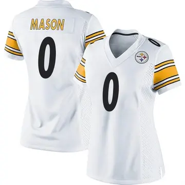 Women's Nike Pittsburgh Steelers Trevon Mason White Jersey - Game
