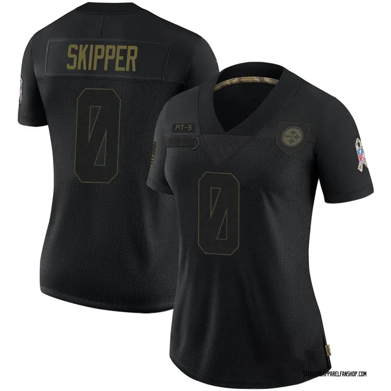 Women's Nike Pittsburgh Steelers Tuzar Skipper Black 2020 Salute To Service Jersey - Limited