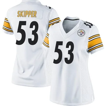 Women's Nike Pittsburgh Steelers Tuzar Skipper White Jersey - Game