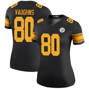Women's Nike Pittsburgh Steelers Tyler Vaughns Black Color Rush Jersey - Legend