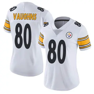 Women's Nike Pittsburgh Steelers Tyler Vaughns White Vapor Untouchable Jersey - Limited