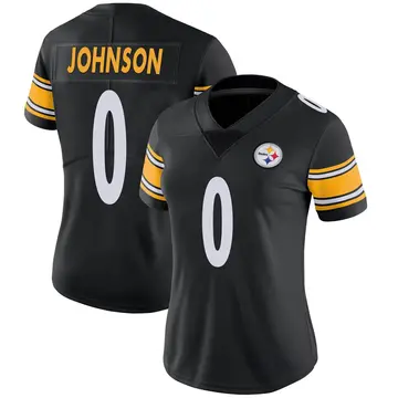 Women's Nike Pittsburgh Steelers Tyree Johnson Black Team Color Vapor Untouchable Jersey - Limited
