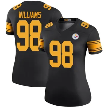 Women's Nike Pittsburgh Steelers Vince Williams Black Color Rush Jersey - Legend