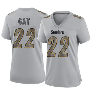Women's Nike Pittsburgh Steelers William Gay Gray Atmosphere Fashion Jersey - Game