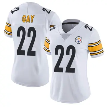 Women's Nike Pittsburgh Steelers William Gay White Vapor Untouchable Jersey - Limited