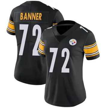 Women's Nike Pittsburgh Steelers Zach Banner Black Team Color Vapor Untouchable Jersey - Limited