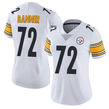 Women's Nike Pittsburgh Steelers Zach Banner White Vapor Untouchable Jersey - Limited