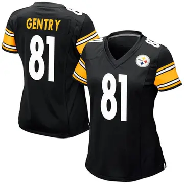 Women's Nike Pittsburgh Steelers Zach Gentry Black Team Color Jersey - Game