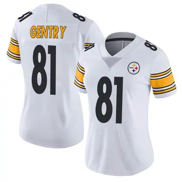 Women's Nike Pittsburgh Steelers Zach Gentry White Vapor Untouchable Jersey - Limited