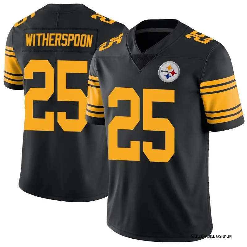 Youth Nike Pittsburgh Steelers Ahkello Witherspoon Black Color Rush Jersey - Limited